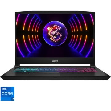 Laptop MSI Gaming 15.6'' Katana 15 B13VEK, FHD 144Hz, Procesor Intel® Core™ i7-13620H (24M Cache, up to 4.90 GHz), 16GB DDR5, 1TB SSD, GeForce RTX 4050 6GB, No OS, Black