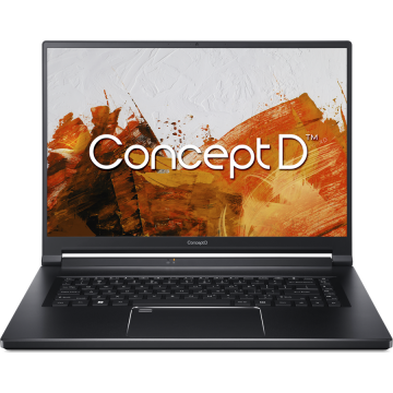 Laptop Acer ConceptD 5 CN516-73G, 16 inch, Intel Core i7-12700H 14 C / 20 T, 3 GHz - 4.7 GHz, 24 MB cache, 35 W, 16 GB RAM, 2 TB SSD, Nvidia GeForce RTX 3070 Ti, Windows 11 Pro