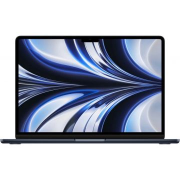 Laptop Apple 13.6'' MacBook Air 13 with Liquid Retina, Apple M2 chip (8-core CPU), 16GB, 256GB SSD, Apple M2 8-core GPU, macOS Monterey, Midnight, INT keyboard, 2022
