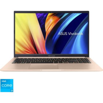 Laptop ASUS 15.6'' Vivobook 15 X1502ZA, FHD, Procesor Intel® Core™ i3-1220P (12M Cache, up to 4.40 GHz), 8GB DDR4, 256GB SSD, GMA UHD, No OS, Terra Cotta
