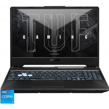 Laptop ASUS Gaming 15.6'' TUF F15 FX506HF, FHD 144Hz, Procesor Intel® Core™ i5-11400H (12M Cache, up to 4.50 GHz), 16GB DDR4, 512GB SSD, GeForce RTX 2050 4GB, No OS, Graphite Black
