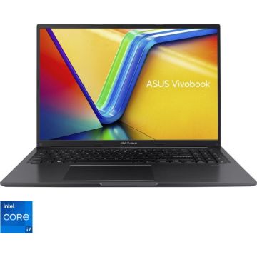 Laptop ASUS Vivobook 16 X1605ZA Procesor Intel Core i7-1255U 12M Cache, up to 4.70 GHz 16 WUXGA, 16GB, 512GB SSD, Intel Iris Xe Graphics, Negru