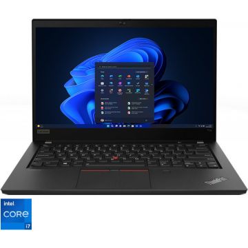 Laptop Lenovo 14'' ThinkPad T14 Gen 2, FHD IPS, Procesor Intel® Core™ i7-1165G7 (12M Cache, up to 4.70 GHz, with IPU), 16GB DDR4, 1TB SSD, Intel Iris Xe, Win 11 Pro DG Win 10 Pro, Black