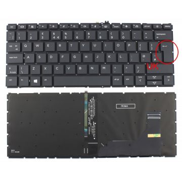 Tastatura HP 6037B0162103 iluminata layout UK fara rama enter mare
