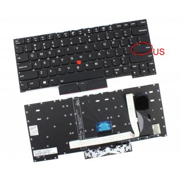 Tastatura Lenovo 5N20R4210 iluminata layout US fara rama enter mic
