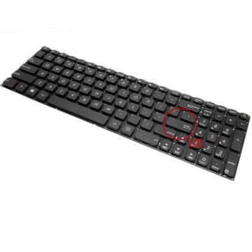 Tastatura Asus A541SC layout US fara rama enter mic