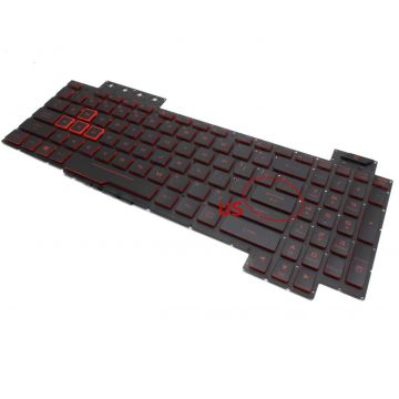 Tastatura Asus Rog FX505A iluminata layout US fara rama enter mic
