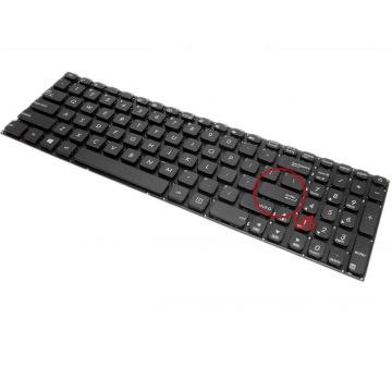 Tastatura Asus F541UJ layout US fara rama enter mic