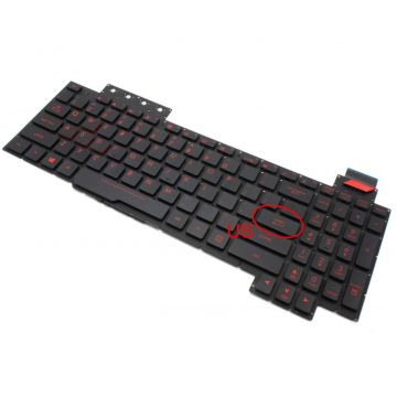 Tastatura Asus FZ63VM iluminata layout US fara rama enter mic