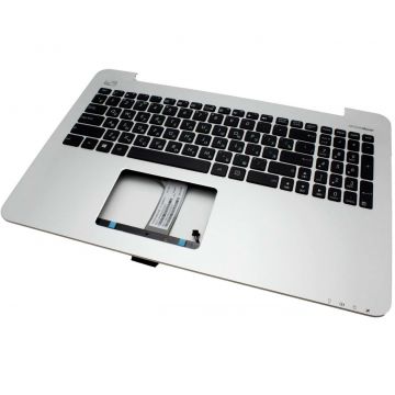 Tastatura Asus MP-13K93SU-5283 neagra cu Palmrest argintiu