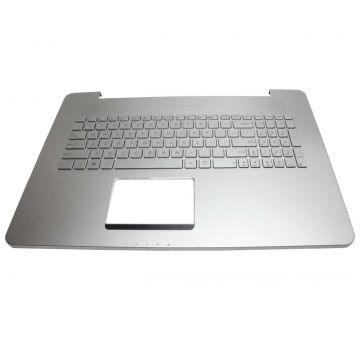 Tastatura Asus N752 argintie cu Palmrest argintiu