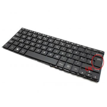 Tastatura Asus NSK-WB7BU 0U iluminata layout UK fara rama enter mare