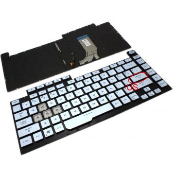 Tastatura Albastra Asus 0KNR0-461RUS00 iluminata layout US fara rama enter mic