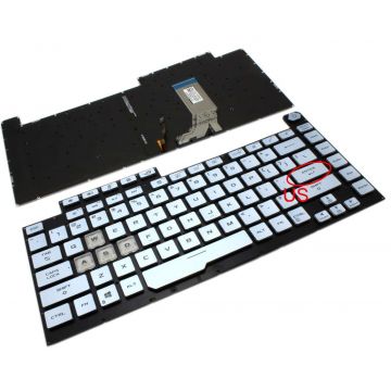 Tastatura Albastra Asus ROG STRIX G531 iluminata layout US fara rama enter mic