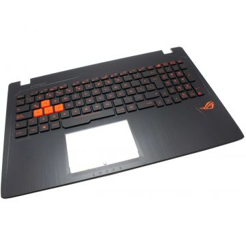 Tastatura Asus 0KNB0-6671LA00 Neagra cu Palmrest Negru iluminata backlit