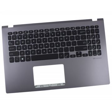 Tastatura Asus VivoBook 15 X509F Neagra cu Palmrest Gri iluminata backlit