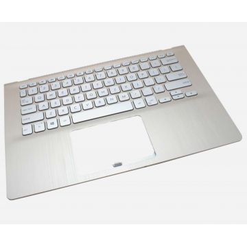 Tastatura Asus VivoBook S14 S4300F Argintie cu Palmrest Auriu iluminata backlit
