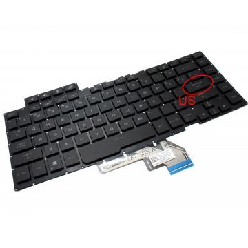 Tastatura Neagra Asus 0KN1-971ND21 iluminata RGB layout US fara rama enter mic