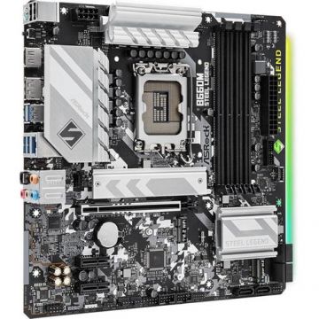 Placa de baza ASRock B660M STEEL LEGEND, Intel B660, LGA 1700, mATX