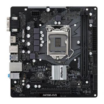 Placa de baza ASRock H470M-HVS, Intel H470, LGA 1200, mATX