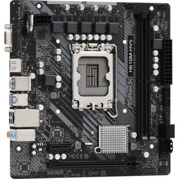 Placa de baza ASRock H610M-HVS, Intel H610, LGA 1700, mATX