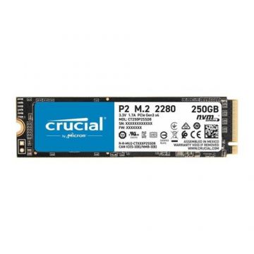 SSD Crucial P2 250GB, PCI Express 3.0 x4, M.2 2280