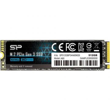 SSD Silicon-Power P34A60 1TB PCI Express 3.0 x4 M.2 2280