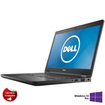 Laptop Refurbished Dell Latitude 5480 Intel Core i5-6300U 2,6GHz 8GB DDR4 256GB PCIe M.2 NVMe 14inch Webcam Windows 10 Professional Preinstalat