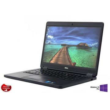 Laptop Refurbished Dell Latitude E5450 i5-5300U CPU @ 2.30GHz up to 2.90 GHz 4GB DDR3 500GB HDD 14inch 1366x768 Webcam Windows 10 Professional Preinstalat