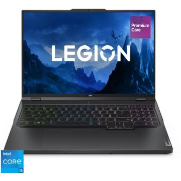 Laptop Gaming Lenovo Legion Pro 5 16IRX8 cu procesor Intel® Core™ i5-13500HX pana la 4.7 GHz, 16, WQXGA, IPS, 240Hz, 32GB, 1TB SSD, NVIDIA GeForce RTX 4060 8GB GDDR6, No OS, Onyx Grey, 3y on-site Premium Care