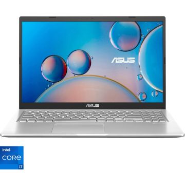 Laptop ASUS A516EA cu procesor Intel® Core™ i7-1165G7 pana la 4.70 GHz, 15.6, Full HD, IPS, 8GB, 512GB SSD, Intel® Iris® Xe Graphics, No OS, Transparent Silver