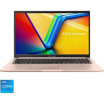 Laptop ASUS VivoBook 15 A1502ZA cu procesor Intel® Core™ i5-1240P pana la 4.40 GHz, 15.6'', Full HD, IPS, 16GB DDR4, 512GB SSD, Intel Iris Xᵉ Graphics, No OS, Terra Cotta