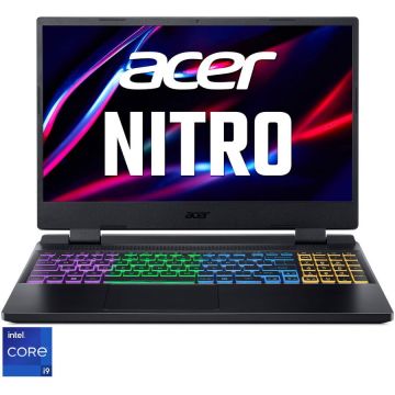 Laptop Gaming Acer Nitro 5 AN515-58 cu procesor Intel® Core™ i9-12900H pana la 5.00 GHz, 15.6 QHD, IPS, 165Hz, 16GB, 1TB SSD, NVIDIA® GeForce RTX™ 3060 6GB GDDR6, No OS, Black