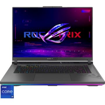 Laptop Gaming ASUS ROG Strix G16 G614JI cu procesor Intel® Core™ i9-13980HX pana la 5.60 GHz, 16, QHD+, IPS, 240Hz, 32GB DDR5, 1TB SSD, NVIDIA® GeForce RTX™ 4070 8GB GDDR6, Windows 11 Home, Volt Green