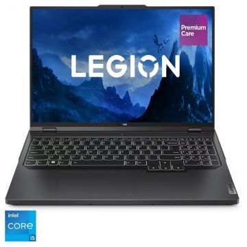 Laptop Gaming Lenovo Legion Pro 5 16IRX8 cu procesor Intel® Core™ i5-13500HX pana la 4.7 GHz, 16, WQXGA, 16GB, 512GB SSD, NVIDIA GeForce RTX 4060 8GB GDDR6, No OS, Onyx Grey, 3y on-site Premium Care