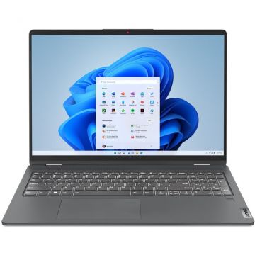 Laptop Lenovo IdeaPad Flex 5 16IAU7 cu procesor Intel® Core™ i5-1235U pana la 4.40 GHz, 16, WUXGA, IPS, Touch, 16GB, 512GB SSD, Intel® Iris® Xe Graphics, Windows 11 Home, Storm Grey