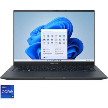 Laptop ultraportabil ASUS Zenbook 14 OLED UX3404VC cu procesor Intel® Core™ i9-13900H pana la 5.40 GHz, 14.5, 2.8K, OLED, 120Hz, 32GB, 1TB SSD, NVIDIA® Geforce RTX™ 3050 4GB GDDR6, Windows 11 Pro, Inkwell Gray