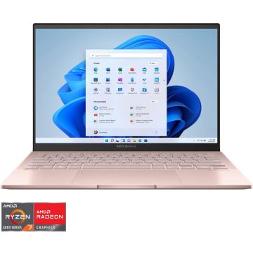 Laptop ultraportabil ASUS Zenbook S 13 OLED UM5302TA cu procesor AMD Ryzen™ 7 6800U pana la 4.70 GHz, 13.3, 2.8K OLED, Touch, 16GB, 1TB SSD, AMD Radeon™ Graphics, Windows 11 Home, Vestige Beige