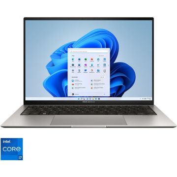 Laptop ultraportabil ASUS Zenbook S 13 OLED UX5304VA cu procesor Intel® Core™ i7-1355U pana la 5.00 GHz, 13.3, 2.8K, OLED, 16GB, 1TB SSD, Intel Iris Xᵉ Graphics, Windows 11 Pro, Basalt Grey