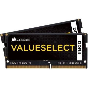 Memorie Laptop Corsair ValueSelect SODIMM, DDR4, 2x4GB, 2133MHz, CL15