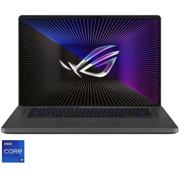 Laptop Gaming ASUS ROG Zephyrus G16 GU603VV cu procesor Intel® Core™ i9-13900H pana la 5.40 GHz, 16, QHD+, IPS, 240Hz, 16GB DDR4, 1TB SSD, NVIDIA® GeForce RTX™ 4060 8GB GDDR6, No OS, Eclipse Gray