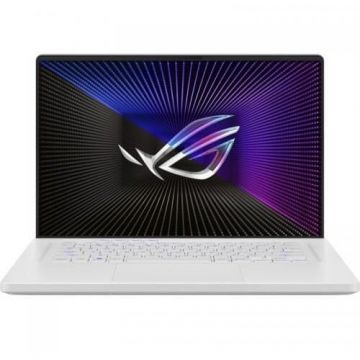 Laptop Gaming ASUS ROG Zephyrus G16 GU603VV cu procesor Intel® Core™ i9-13900H pana la 5.40 GHz, 16, QHD+, IPS, 240Hz, 32GB DDR4, 1TB SSD, NVIDIA® GeForce RTX™ 4060 8GB GDDR6, No OS, Moonlight White