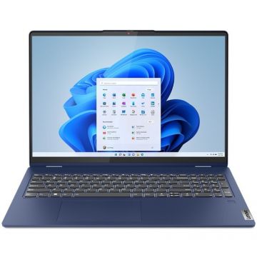 Laptop Lenovo IdeaPad Flex 5 16ABR8 cu procesor AMD Ryzen™ 7 7730U pana la 4.50 GHz, 16, WUXGA, IPS, Touch, 16GB, 1TB SSD, AMD Radeon™ Graphics, Windows 11 Home, Abyss Blue