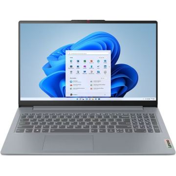Laptop Lenovo IdeaPad Slim 3 15ABR8 cu procesor AMD Ryzen™ 5 7530U pana la 4.5 GHz, 15.6, Full HD, 8GB, 512GB SSD, AMD Radeon™ Graphics, Windows® 11 Home, Arctic Grey