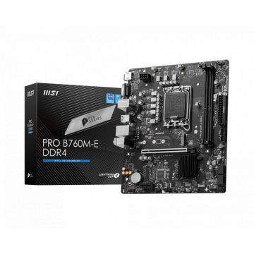 Placa de baza PRO B760M-E DDR4, LGA 1700 micro ATX