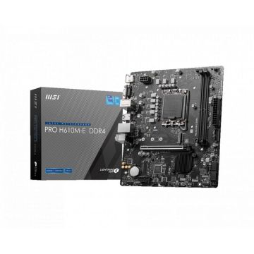 Placa de baza PRO H610M-E DDR4, LGA 1700 micro ATX