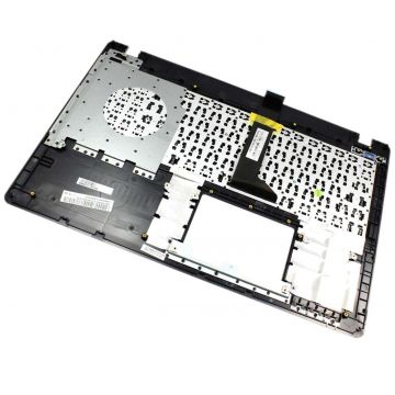 Tastatura Asus A550CC neagra cu Palmrest argintiu