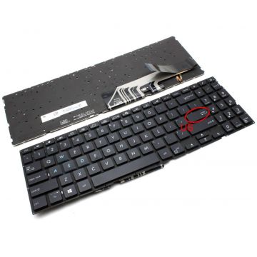 Tastatura Asus SN6581BL iluminata layout US fara rama enter mic