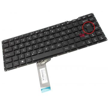 Tastatura Asus X451 layout UK fara rama enter mare