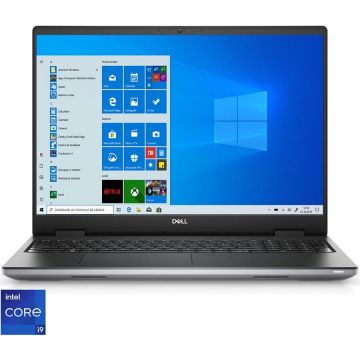 Dell Mobile Precision Workstation 7670, 16, WLED FHD+ ,cu procesor Intel Core i9-12950HX, 30MB Cache, 24 Threads, 16 Core, 2.3GHz to 5.0GHz vPro, NVIDIA RTX A4500 16GB GDDR6, 64GB, 1x64GB NECC 4800MHz DDR5 CAMM Module, M.2 2280 1 TB, Windows 10 Pro